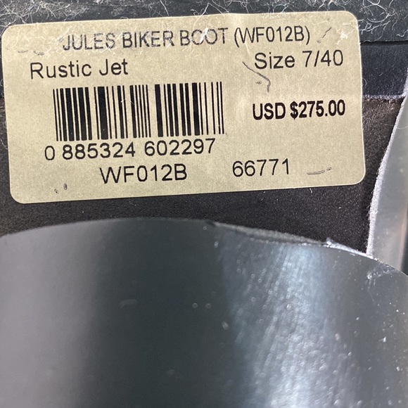 All Saints Jules Biker Boot Womens Size 7/40. Leather, distressed heel, Cool AF - Picture 8 of 11